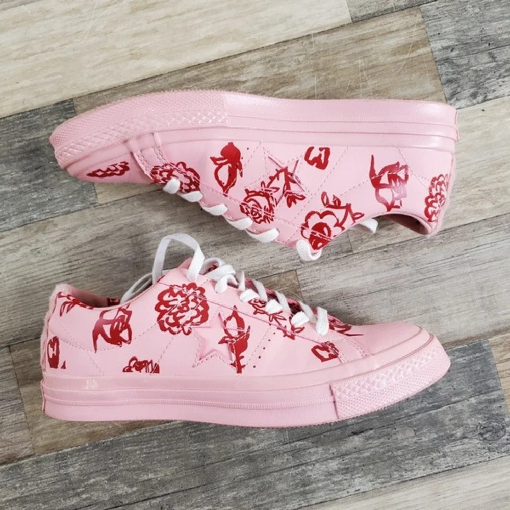 Converse One Star Low Shoes Womens‎ Sz 8 Pink Limited Edition Shrimps